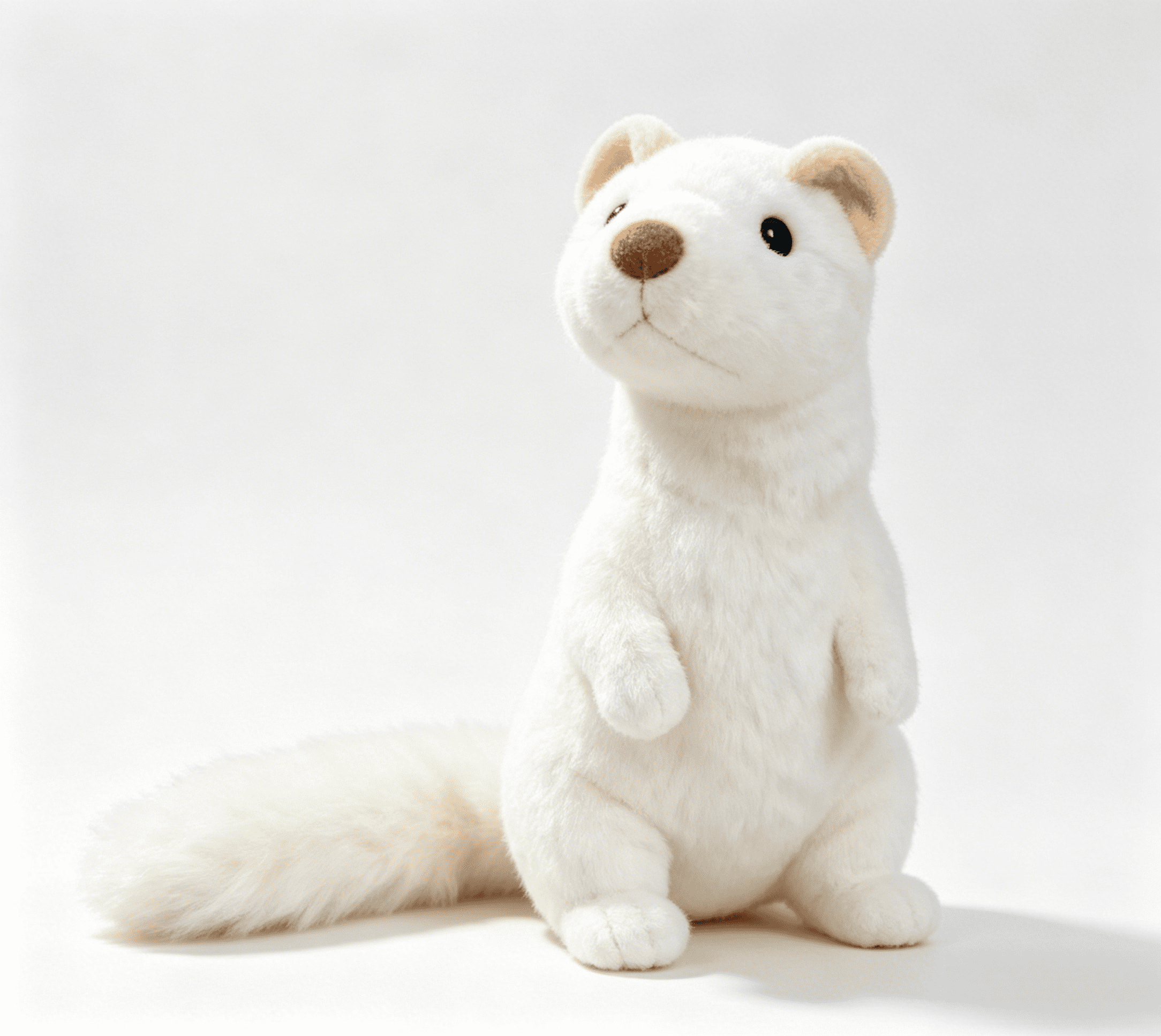 48cm Squeaky Ferret-Shaped Pet Toy, Double-Layer Stuffing-Free Plush Chew Toy for Dogs & Cats, Built-in Airbag Interactive Bite Toy for All Pet Sizes