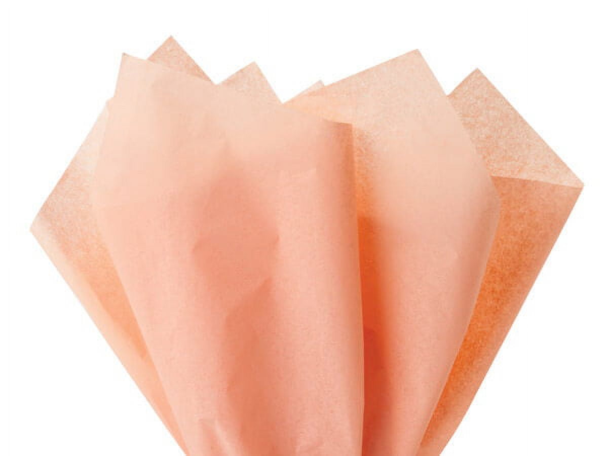 48ct Peach Gift Wrap Pom Pom Color Tissue Paper Large Sheets 20inches x  30inches
