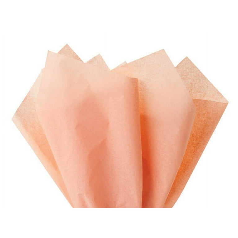 48ct Peach Gift Wrap Pom Pom Color Tissue Paper Large Sheets 20inches x  30inches
