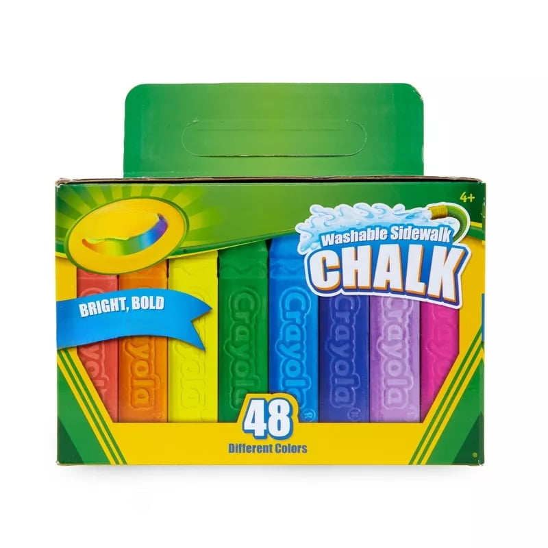 48ct Washable Sidewalk Chalk - Bold Colors