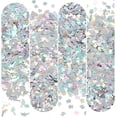 thumbnail image 1 of 48g 4 Styles Ocean Theme Nail Sequins Nail Art Glitter Sequin Dolphin Fish Resin Epoxy Fillters Art Craft Paint Glitters for DIY Crafting Nail Art Phone Case Manicure Decorations, 1 of 7