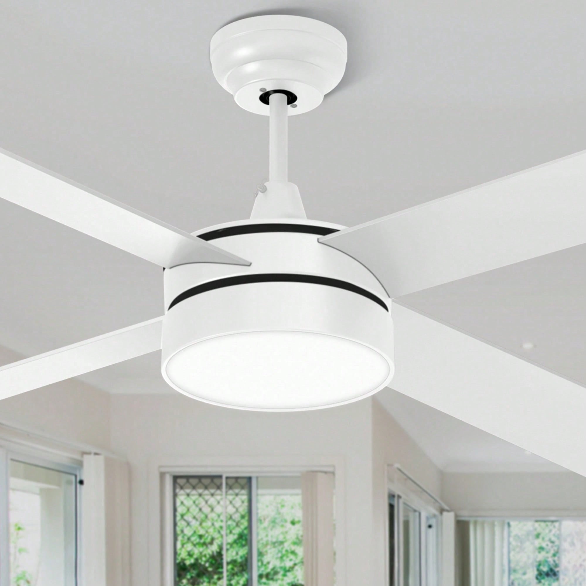 Fan Light Color Code 48in Ceiling Fans With Light And Remote Dimmable Fanlight For Indoor ...