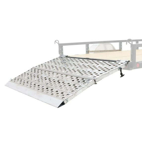 48in L x 57in W Bi-Fold Aluminum Trailer Ramps