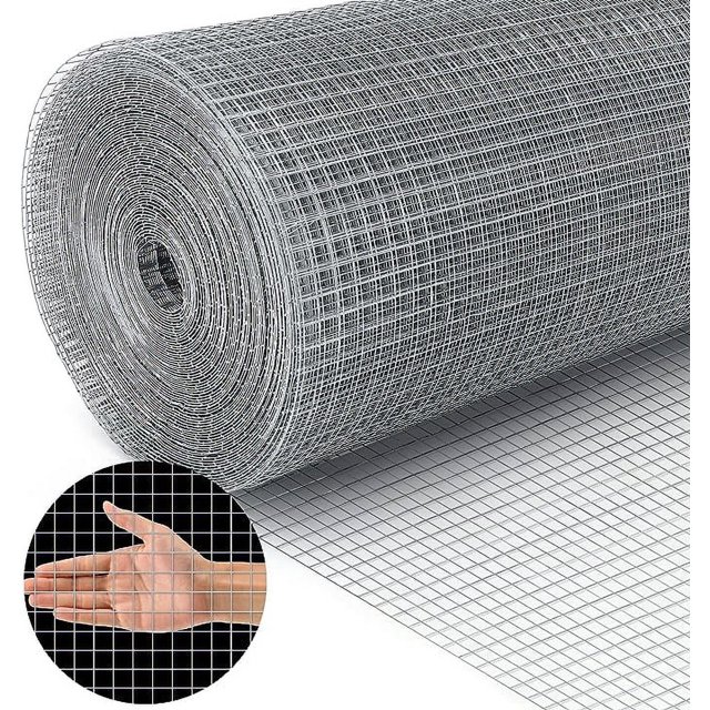 48in x 100ft Galvanized Welded Wire Mesh Fence Roll Heavy Duty 19