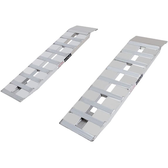 48" x 15" Aluminum Car Trailer Loading Ramps Plate-End 48" x 15" Flat