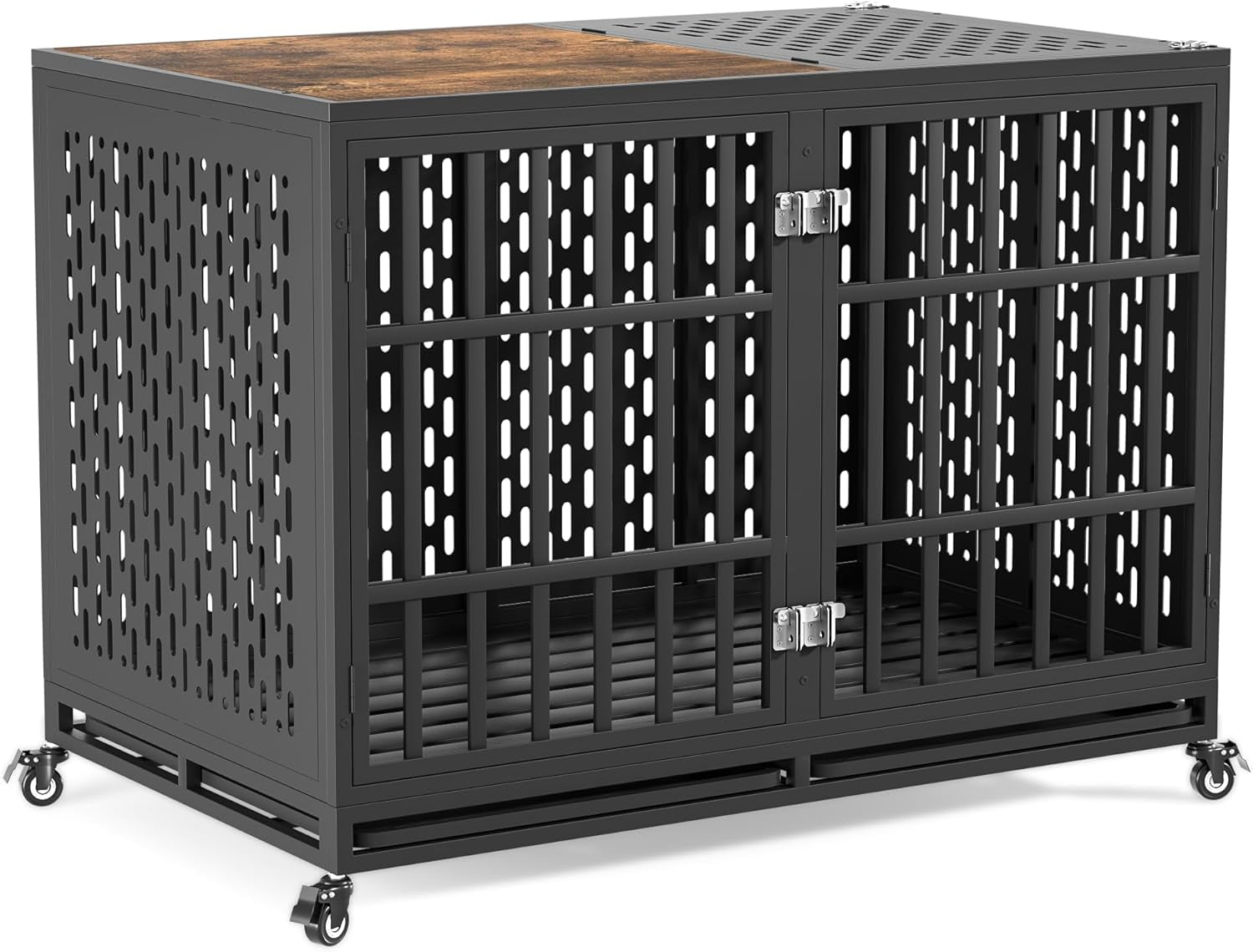 48inch Heavy Duty Dog Crate Compatible with Optional Divider, Extra