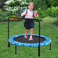 thumbnail image 1 of 48inch Mini Toddler Trampoline, Foldable Trampoline for Kids Age 3 - 7, Fitness Recreational Trampoline for Garden Workout, 1 of 6