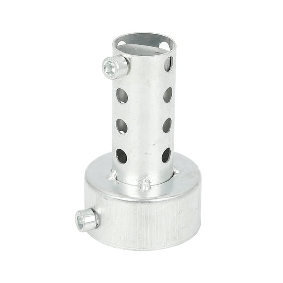 48mm Universal Motorbike Exhaust Pipe Baffle Muffler Baffle Noise Silver Tone