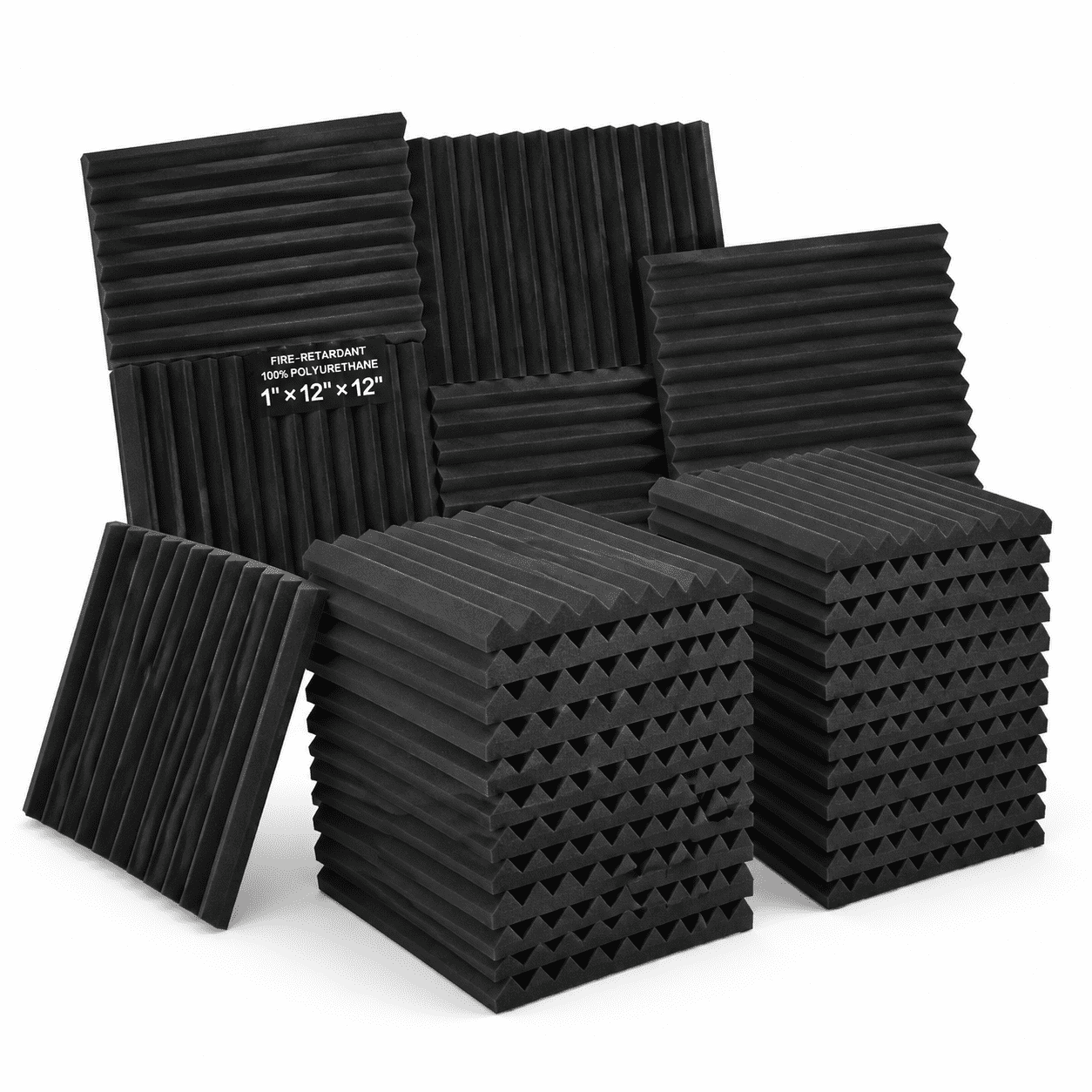 48pack Sound Proof Foam Panels Wedges Acoustic Panel Absorbing ...