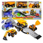 48pc Kidplokio Giant Engines DIY Construction Toy Semi Truck - Blue