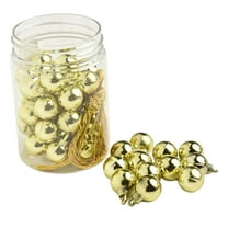 48pc Mini Christmas Ball Ornament Xmas Tree Hanging Pendant Christmas Decoration Red Gold For Home Party Decor 2025 Navidad