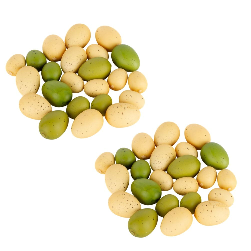 48pc Springtime Green and Yellow Egg Assortment - for Easter/Spring Decor - Factory Direct Craft