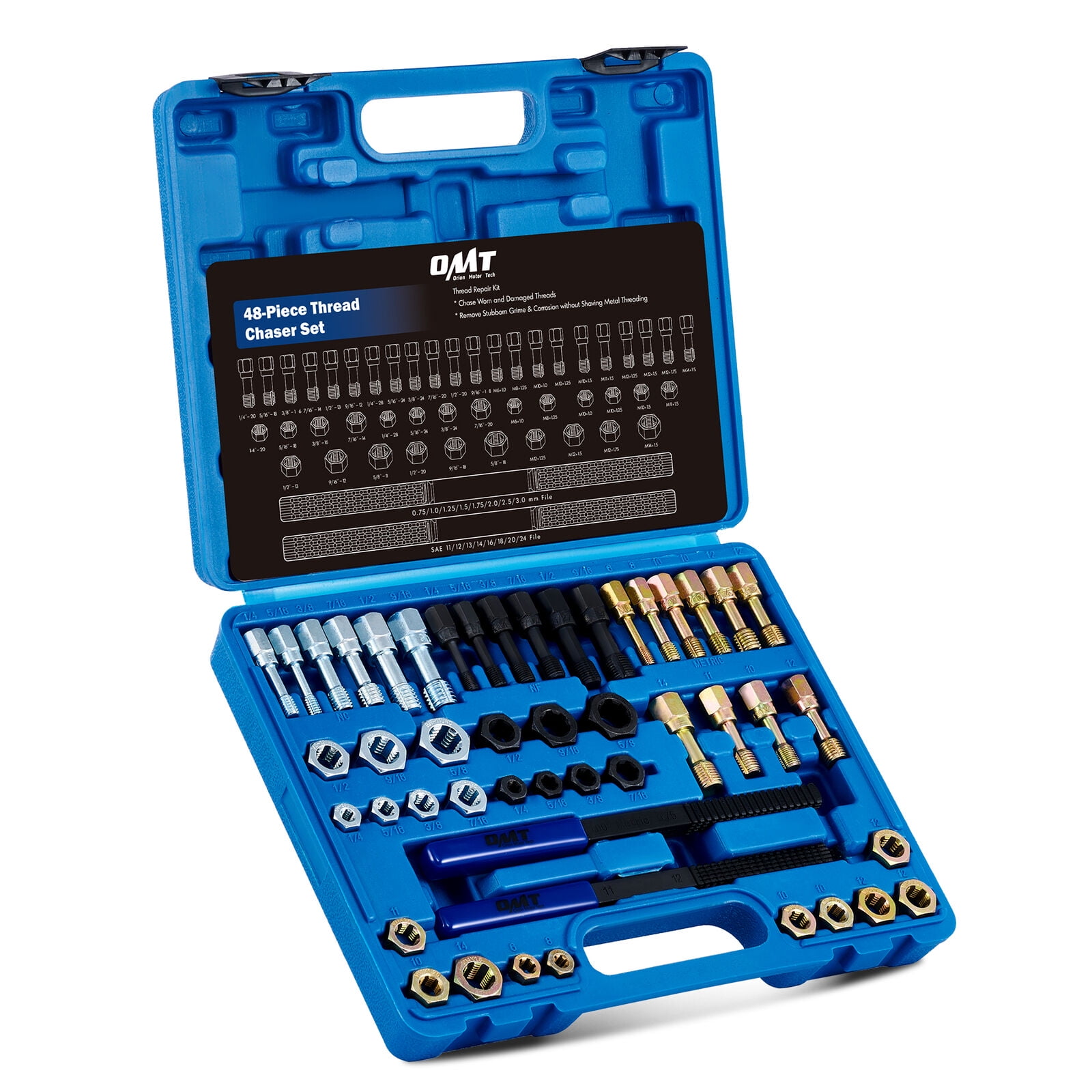 49PCS Thread Chaser Set UNC UNF Metric And Standard Rethreading - View #7