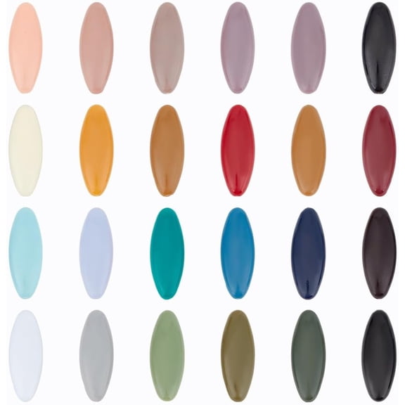 48pcs 6 Colors Scarf Safety Pins Plastic Brooch Pins Bandana Pin Hollow Oval Hijab Pins Headscarf Decoration Pin Scarf Hijab Pin Safety Locking Cloth Nappy Pin for Women Muslim Scarf Clothing for DIY