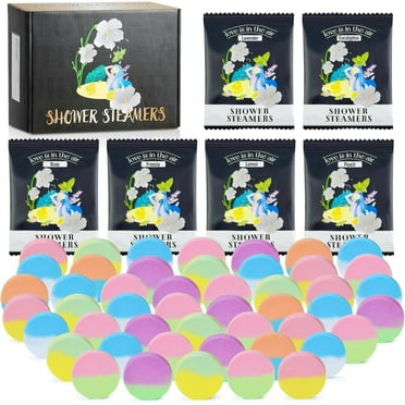48pcs Aromatherapy Shower Steamers - Relaxation Birthday Mother's Day Gift Set for Women and Men, Luxury Home Spa-PickMora