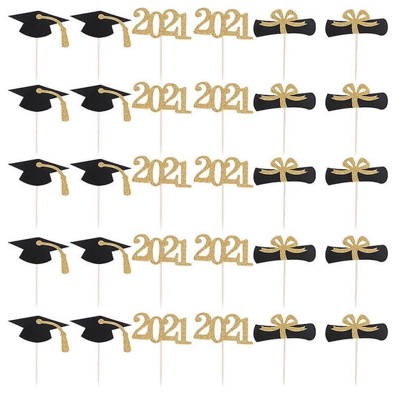 48pcs Bachelor Cake Toppers