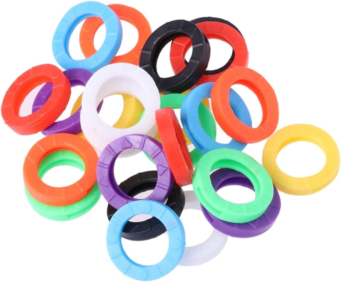 48pcs Colored Labels Plastic Tags Car Key House Key Label Tags Key ...