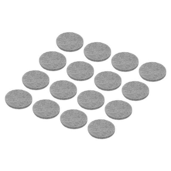 48pcs Felt Furniture Pads, 1 Inch Round Small Felt Chair Leg Floor Protectors Prevent Scratches, Grey