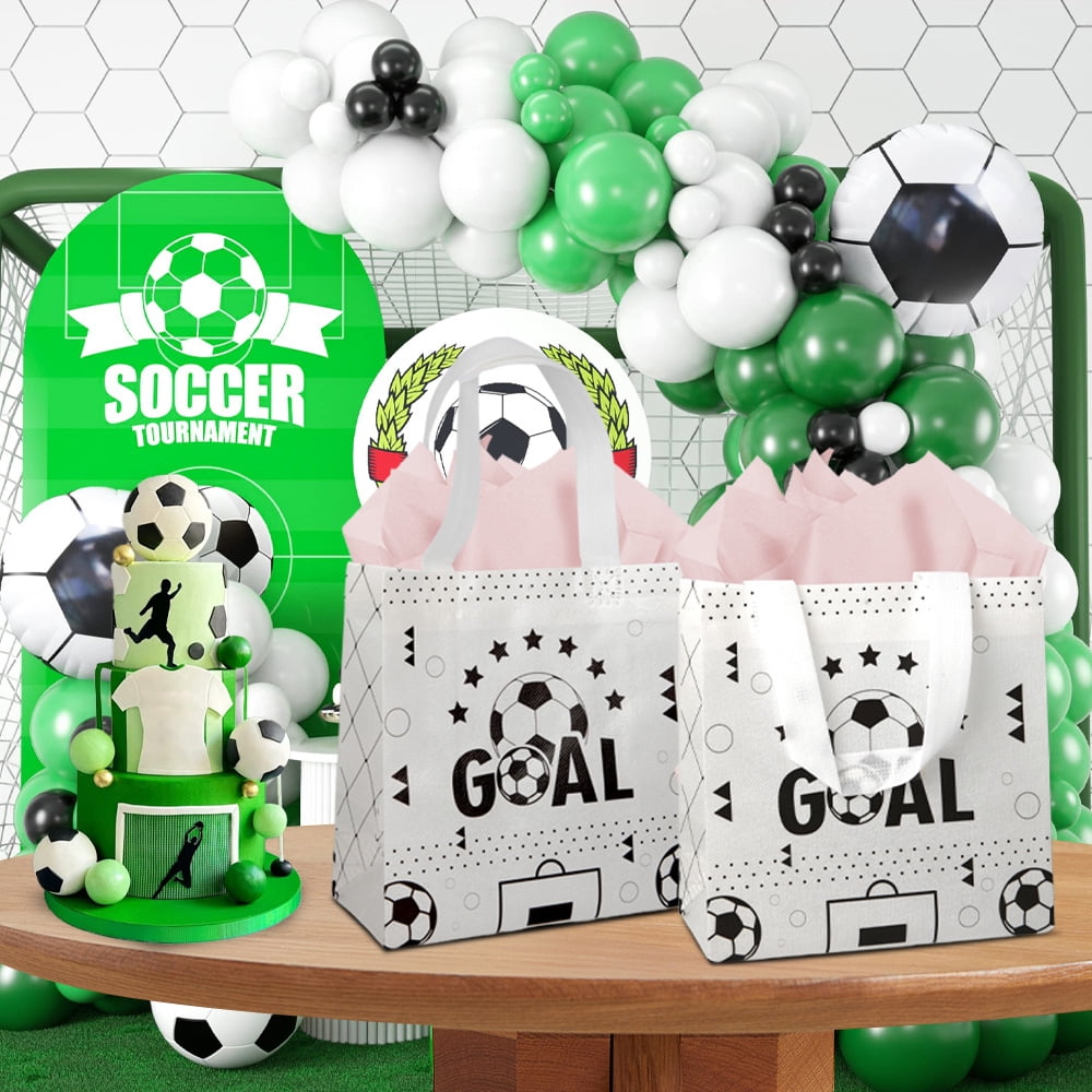 Football Party Goodie Bags - Plastic Favor Bags For Sports Themed Parties - View #3