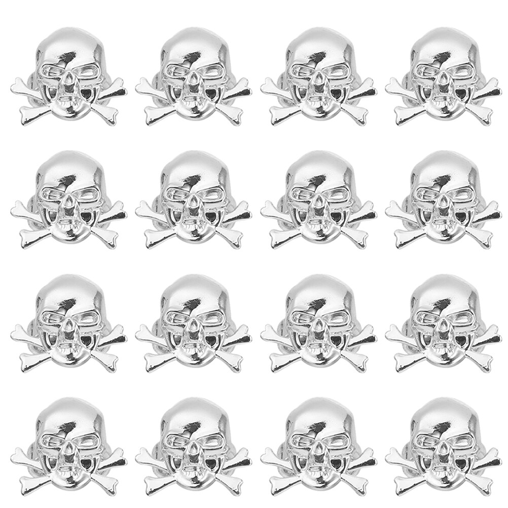 48pcs Halloween Props Toy Pirate Ring Finger Decoration Kit Skull