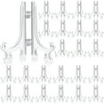 thumbnail image 1 of 48pcs Mini Clear Plastic Easel Display Stands - Versatile Holder for Plates, Tablets, Photos, Envelopes, Medals & Tea Cakes - Contemporary Home Decor Accessories, 1 of 6