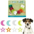thumbnail image 1 of 48pcs Pet ID Tag Charms 4 Colors Moon Star Pet Collar Tags Acrylic Blank Dog Tags with Hole Lightweight Name Tags for Puppy Cat Rabbit Home Decoration DIY Crafts for DIY, 1 of 7