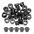 thumbnail image 1 of 48pcs Wire Grommet, 12.8mm Mounting Dia Plastic Grommets Cable Hose Snap, Black, 1 of 6