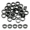 thumbnail image 1 of 48pcs Wire Grommet, 24.8mm Mounting Dia Plastic Grommets Cable Hose Snap, Black, 1 of 6