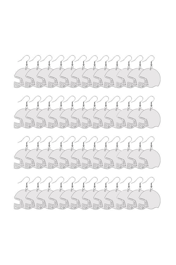 48pcs/set Sublimation Blank Earrings Unfinished Dangle Earring DIY Jewelry Craft