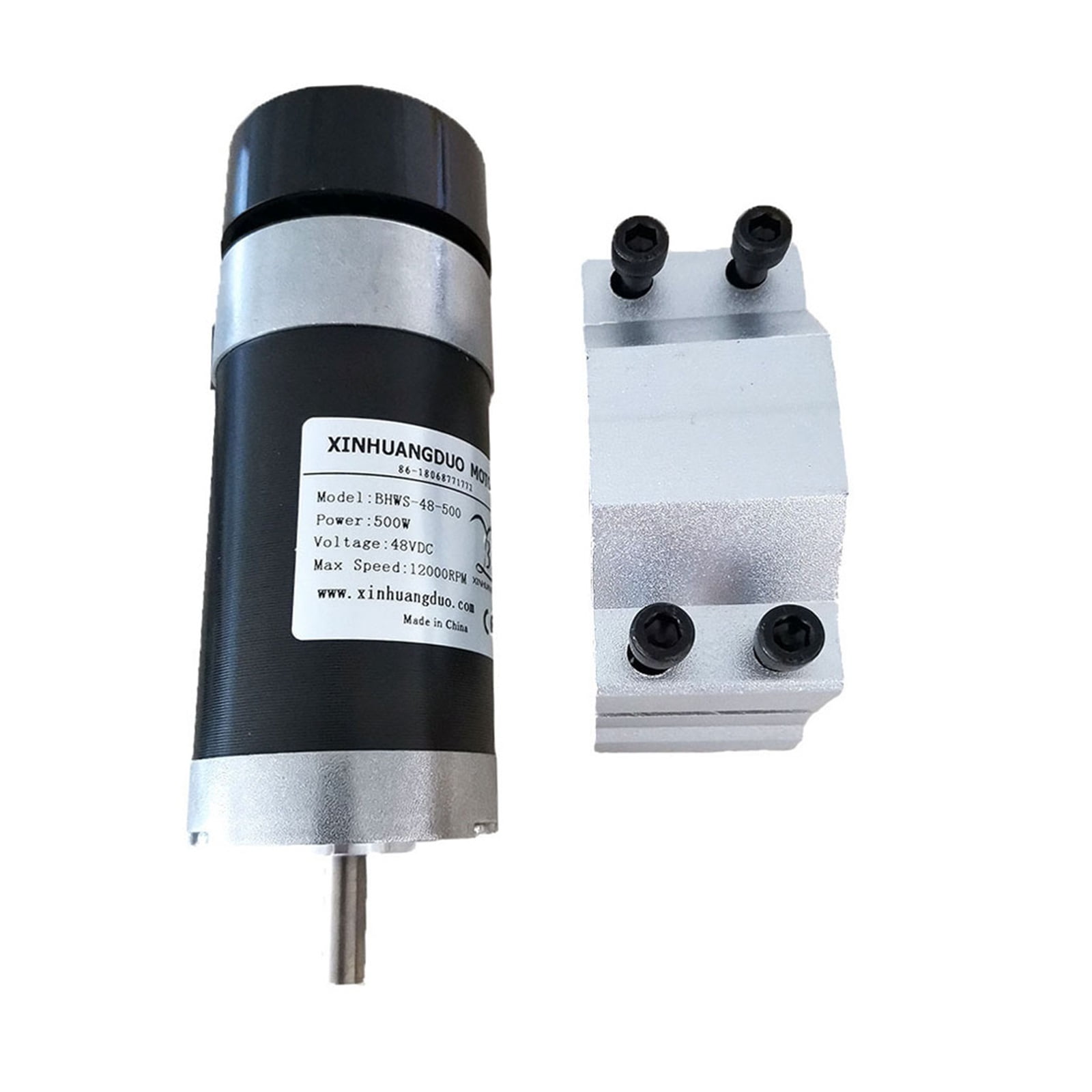 48v 500W Brushless Spindle Motor+57MM Clamp with Screws+ 48V Brushless ...