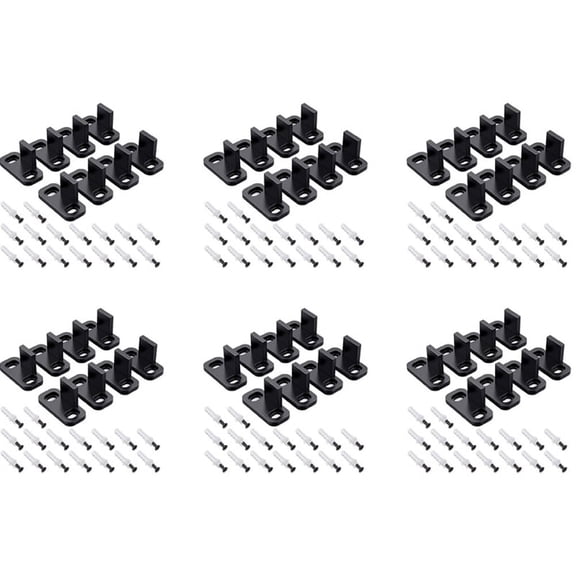 48x Sliding Barn Door Floor Guides Closet Door Guides Hardware Plastic Simple Floor Wall Mounted Bottom Track Guide