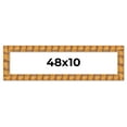thumbnail image 1 of 48x10 Frame Beige Real Wood Picture Frame Width 3 inches | Interior Frame Depth 0.5 inches |, 1 of 8