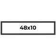 thumbnail image 1 of 48x10 Frame Black Real Wood Picture Frame Width 1.25 Inches | Interior Frame Depth 0.5 Inches |, 1 of 8