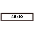thumbnail image 1 of 48x10 Frame Brown Round Mahogany Solid Wood Picture Frame | 1.625 Inch Moulding Width | with UV, 1 of 8