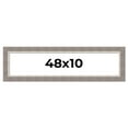 thumbnail image 1 of 48x10 Frame Grey Real Wood Picture Frame Width 2.75 Inches | Interior Frame Depth 0.5 Inches |, 1 of 8