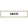 thumbnail image 1 of 48x10 Frame Grey Solid Wood Picture Frame Width 1 Inches | Interior Frame Depth 0.5 Inches |, 1 of 8
