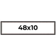 thumbnail image 1 of 48x10 Frame Silver Real Wood Picture Frame Width 1.25 Inches | Interior Frame Depth 0.75 Inches |, 1 of 8