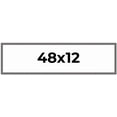 thumbnail image 1 of 48x12 Frame Blue Kingsley Pewter Solid Wood Picture Frame Width 0.75 Inches |Interior Depth 0.5, 1 of 8