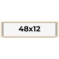 thumbnail image 1 of 48x12 Frame Natural Wood Picture Frame | 0.75 Inch Moulding Width | with UV Acrylic Plexiglass,, 1 of 8