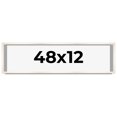 thumbnail image 1 of 48x12 Frame White Wash Solid Wood Picture Frame | 0.8125 Inch Moulding Width | Includes UV Acrylic, 1 of 8