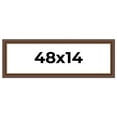 thumbnail image 1 of 48x14 Copper and Brown Real Wood Picture Frame Width 2 inches | Interior Frame Depth 0.5 inches |, 1 of 8