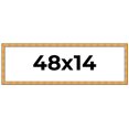 thumbnail image 1 of 48x14 Frame Gold Rustic Solid Wood Picture Frame | 1.25 Inch Wide Moulding | Rustique Gold, 1 of 8