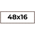 thumbnail image 1 of 48x16 Frame Brown Bamboo with Dark Coffee/Walnut Finish | Solid Wood Picture Frame Width 0.75, 1 of 8
