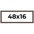 thumbnail image 1 of 48x16 Frame Brown Burl Real Wood Picture Frame Width 1.625 Inches | Interior Frame Depth 0.5 Inches, 1 of 8