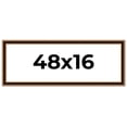 thumbnail image 1 of 48x16 Frame Gold Brown Plein Air Vintage Solid Wood Picture Frame | 1.75 Inches Moulding Width |, 1 of 8