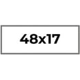 thumbnail image 1 of 48x17 Frame Blue Kingsley Pewter Solid Wood Picture Frame Width 0.75 Inches |Interior Depth 0.5, 1 of 8