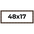 thumbnail image 1 of 48x17 Frame Brown Burl Real Wood Picture Frame Width 1.625 Inches | Interior Frame Depth 0.5 Inches, 1 of 8