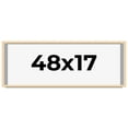 thumbnail image 1 of 48x17 Shadow Box Frame Brown | 0.875 Inches Deep Real Wood Contemporary Shadowbox Display Frame |, 1 of 5