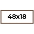 thumbnail image 1 of 48x18 Frame Brown Farmhouse Solid Wood Picture Frame Width 1.5 Inches | Interior Frame Depth 0.5, 1 of 8