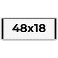 thumbnail image 1 of 48x18 Frame Brushed Silver Solid Wood Picture Frame | 0.75 Inch Moulding Width | Rabbet Depth 0.75, 1 of 5